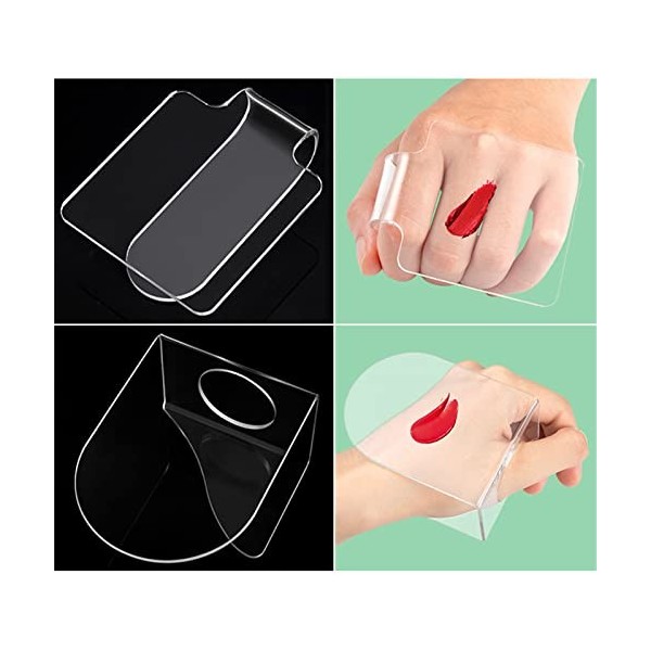 Palette de Maquillage, Palette de Mélange de Maquillage avec Spatule pour Mélanger le Fond de Teint Nail Art, Palette de Maqu