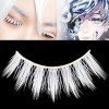 Dan&Dre Faux Cils Blancs, Cils, Maquillage Cosplay Faux, Cils Mascarade Fête Cils Maquillage Accessoires DExtension De Cils