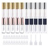 SKYPRO Lot de 20 Tubes vides de 1,2 ML pour Gloss à lèvres, Mini flacons Transparents Rechargeables avec Inserts en Caoutchou