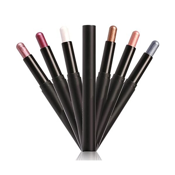 Bâton de Fard à Paupières, Longue Durée étanche Stylo Ombre à Paupières éclaircissant pour les Yeux Bâton Surligneur Outil Co