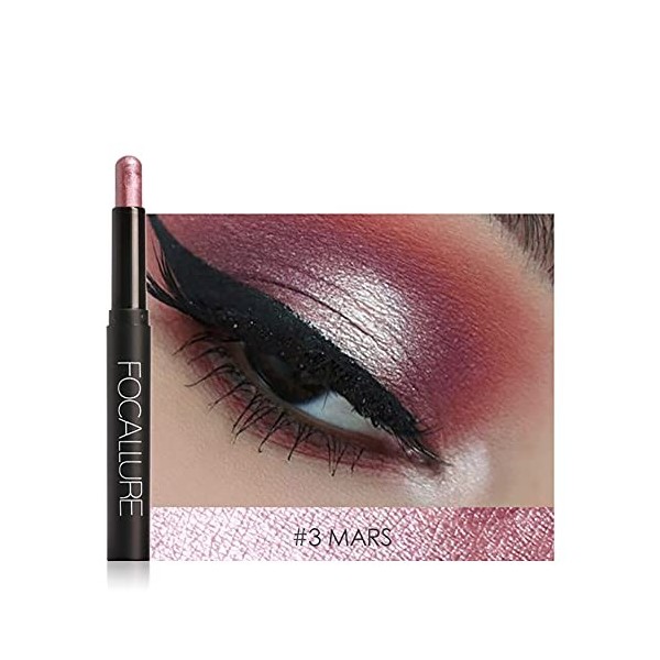 Bâton de Fard à Paupières, Longue Durée étanche Stylo Ombre à Paupières éclaircissant pour les Yeux Bâton Surligneur Outil Co