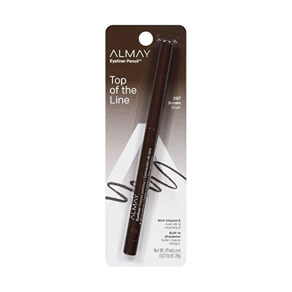 ALMAY Eyeliner Pencil, Brown [207], 0.01 oz by Almay Eyeliner / Khôl / Crayon