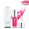 Huile déclat pour Les lèvres Probuk 6ml Pâte de Haricot Rose Crystal Jelly Teinted Repulpant & Hydratant Lip Care Oil Lifter