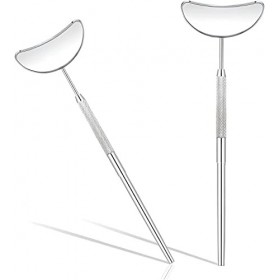 Miroir à cils de conception ergonomique, miroir en demi-lune pour les extensions de cils, miroir de dentiste, accessoire pour