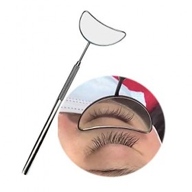 Miroir à cils de conception ergonomique, miroir en demi-lune pour les extensions de cils, miroir de dentiste, accessoire pour