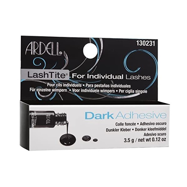 Ardell Lashtite Adhesive Dark 3.7 ml Bottle Black Package 