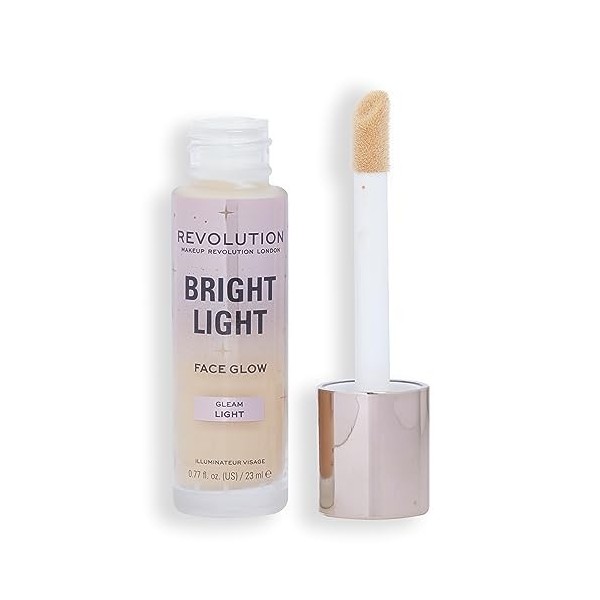 Revolution Bright Light Face Glow, Lueur Éclatante pour le Visage, Teint Lumineux, Illuminate Moyen