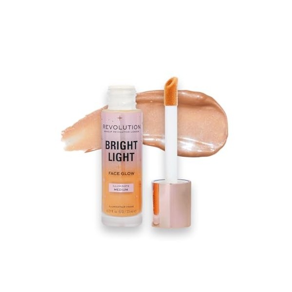 Revolution Bright Light Face Glow, Lueur Éclatante pour le Visage, Teint Lumineux, Illuminate Moyen