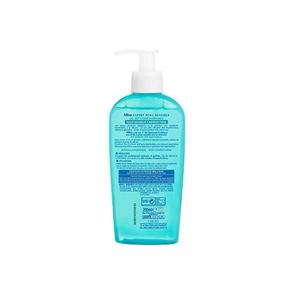 Mixa Expert Peau Sensible - Gel Nettoyant Sans Savon Anti-Imperfections - 200 ml