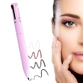 Makeup Eyeliner,Crayon à Sourcils,Lip Liner Crayon,Crayon Highlighter,Crayon Maquillage 4en1,Multi-functional Makeup Pen,Styl