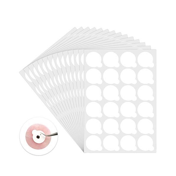 Autocollant de Colle à Cils, 600 pcs Porte-Colle à Cils Sont Utilisés pour Greffer des Cils, Autocollant de Colle pour Extens