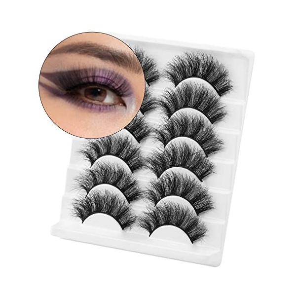 6 paires de faux cils FULL779 