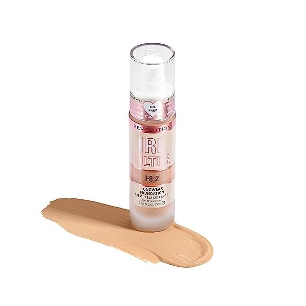 Makeup Revolution, Irl Filter, Longwear, Fond de Teint, F8.2, 23ml