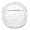 White Mapping Brow Paste, 10g Pâte de Cartographie des Sourcils Lavable pour les Sourcils de Maquillage Permanents