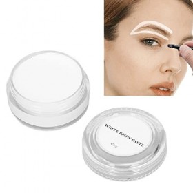 White Mapping Brow Paste, 10g Pâte de Cartographie des Sourcils Lavable pour les Sourcils de Maquillage Permanents