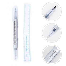 Frcolor Marqueurs de pointe chirurgicale Marqueur de peau Stylo à tatouer Piercing Maquillage permanent Double extrémité encr