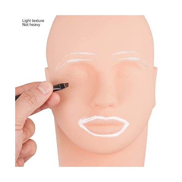 20 G / 0,7 Oz Pâte Blanche Contour des Sourcils, Pâte de Cartographie des Sourcils Blancs, Outil de Teinture de Position de M