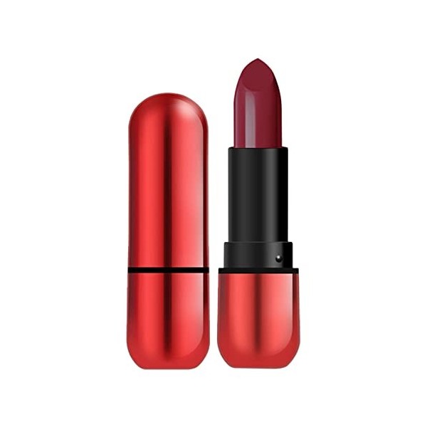 Gloss Rose Enfant Rouge à lèvres à paillettes métalliques, 7 couleurs,  brillant à lèvres coloré longue durée pour femmes et f