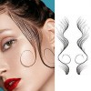 Baby Hair Tattoo Stickers, 5 Styles Baby Hair Edge Curly Hair, Waterproof Temporary Tattoo Baby Hair Tattoo Stickers DIY Hair