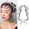 Baby Hair Tattoo Stickers, 5 Styles Baby Hair Edge Curly Hair, Waterproof Temporary Tattoo Baby Hair Tattoo Stickers DIY Hair