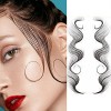 Baby Hair Tattoo Stickers, 5 Styles Baby Hair Edge Curly Hair, Waterproof Temporary Tattoo Baby Hair Tattoo Stickers DIY Hair