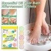 Comprimés effervescents pour bain de pieds aux huiles essentielles,Soin des Pieds Spa Relax Massage Comprimés Effervescents |