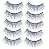 FOMIYES 5 Paires Diamant Faux Cils Cosmetology Kit Blue Outfit Crystal Set Eyeliner Autocollants Natural Eyelashes Dramatique