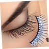 FOMIYES 5 Paires Diamant Faux Cils Cosmetology Kit Blue Outfit Crystal Set Eyeliner Autocollants Natural Eyelashes Dramatique