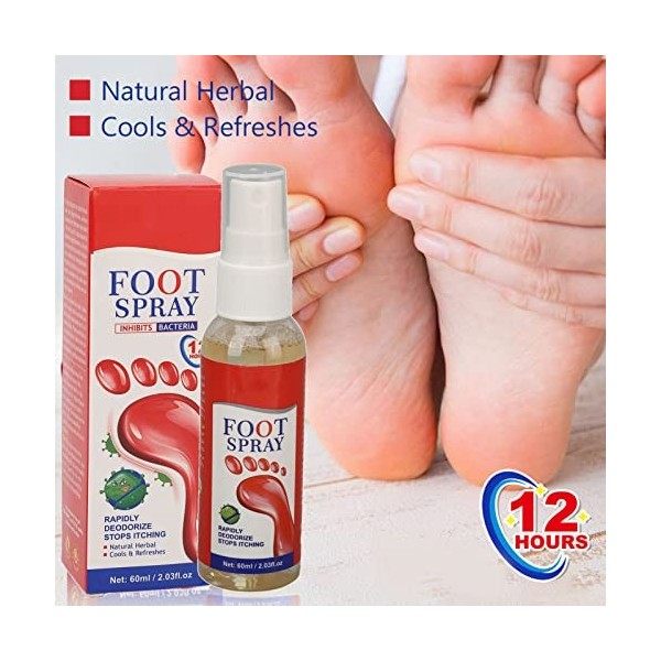 Vaporisateur Dodeurs pour les Pieds, éliminateur Dodeurs pour les Pieds et les Chaussures, Vaporisateur Anti-transpirant po