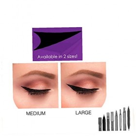 Ruluti 1pc Eye-Liner mouissant Paresseux Silicium oculaire Timbre tamponner applicateur Silicon Tache à paupières Stamper