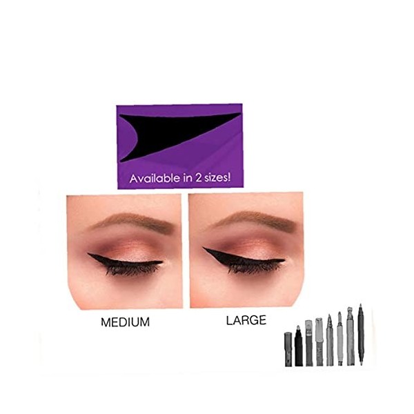 Ruluti 1pc Eye-Liner mouissant Paresseux Silicium oculaire Timbre tamponner applicateur Silicon Tache à paupières Stamper