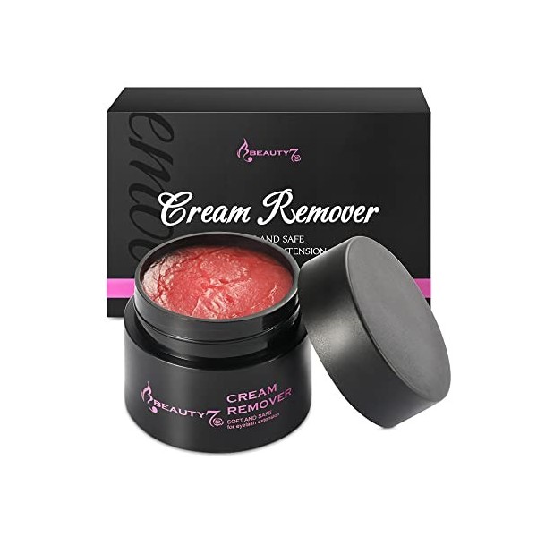 Beauty7 Crème Retrait Colle Pour Extensions de Cils 5g Crème Enlever de Colle dextension Cils Greffe Anti-irritation, Dissol