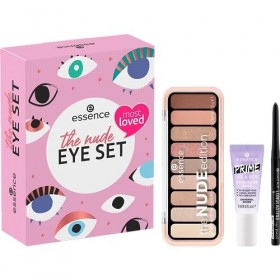 essence The Nude Eye Coffret cadeau de maquillage pour femme, sans particules de microplastique, sans alcool, 1 paquet 3 piè