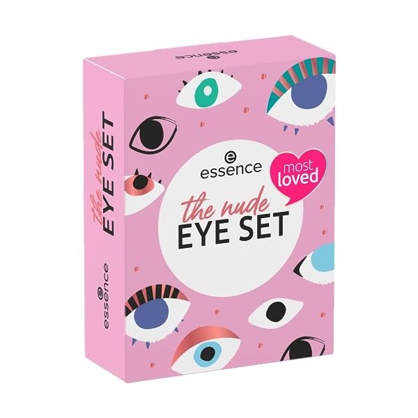 essence The Nude Eye Coffret cadeau de maquillage pour femme, sans particules de microplastique, sans alcool, 1 paquet 3 piè