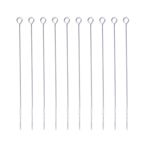 SUPVOX 50pcs aiguilles de tatouage stériles jetables 3RL doublure ronde aiguilles de tatouage sécantes