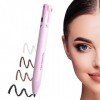 APOMOONS 4 in 1 Makeup Pen, Eyeliner & Crayon Sourcil & Lip Liner & Highlighter, All in One Makeup Pen Imperméable à leau Ma