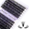 Faux Cils Individuels 240PCS Cluster Cils Volume Russe 0.07mm D Curl Mixte 12-16mm 30D+40D Cluster Extensions de Cils Individ