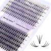 Faux Cils Individuels 240PCS Cluster Cils Volume Russe 0.07mm D Curl Mixte 12-16mm 30D+40D Cluster Extensions de Cils Individ