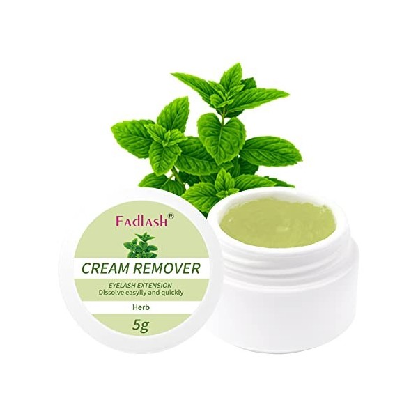 FADLASH Crème Dissolvante Colle Pour Extensions de Cils Etrait Doux et Rapide Pour des Cils Dissolvant Colle de Cils Anti-all