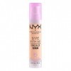 NYX Professional Makeup Anti-Cernes Sérum Correcteur Bare With Me, Fini Naturel, Couvrance Moyenne, Teinte : Medium Vanilla 