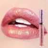 Métallique Diamant Liquide Lip Gloss Glitter Shimmer Rouge À Lèvres Antiadhésif Tasse Maquillage Brillant À Lèvres （B）