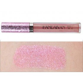 Métallique Diamant Liquide Lip Gloss Glitter Shimmer Rouge À Lèvres Antiadhésif Tasse Maquillage Brillant À Lèvres （B）