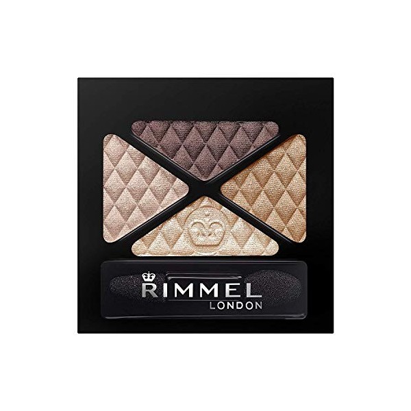 RIMMEL LONDON GLAMEYES QUAD EYES SOMBRA DE OJOS 002 SMOKEY BRUN