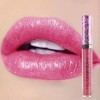 CHJUZI Métallique Diamant Liquide Lip Gloss Glitter Shimmer Rouge À Lèvres Antiadhésif Tasse Maquillage Brillant À Lèvres D 