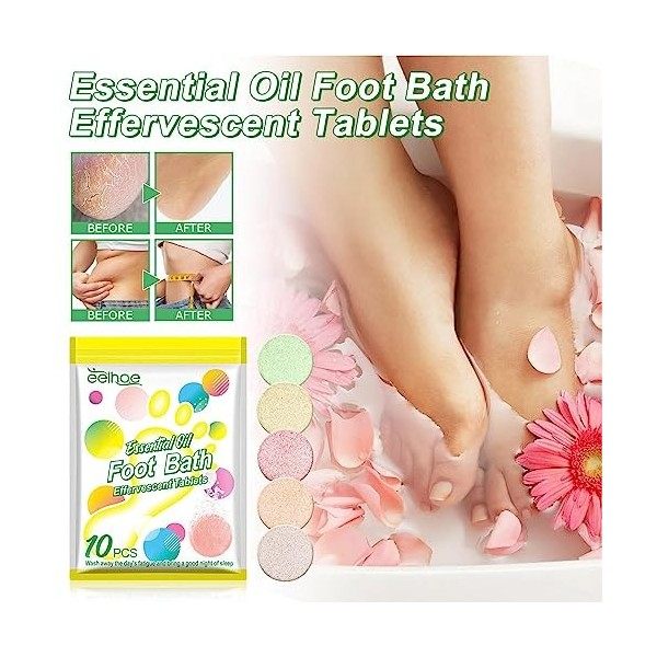 Comprimés pour bains de pieds,Foot Spa Relax Comprimés de massage | Foot Spa Relax Comprimés de Massage, Bain de Pieds Nettoy