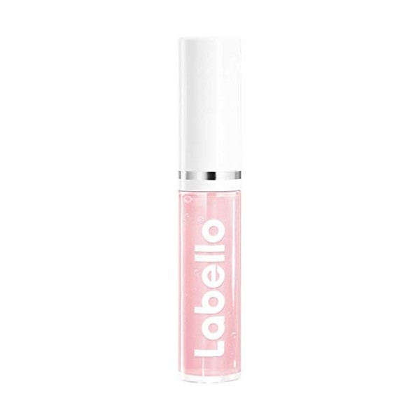 Labello Lip Gloss Transparent 5,5 ml pour des lèvres naturellement brillantes, huile à lèvres hydratante sans huiles minéra