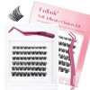 FADLASH DIY 40 Root Cils Cluster Extension Cils Individuels Faux Cils Individuelle Bouquet Cils 0.07-D Curl