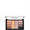 Maybelline New York Total Temptation Palette Fard à Paupières Yeux et Illuminant Visage, 8 Fards à Paupières aux Tons Pastel 