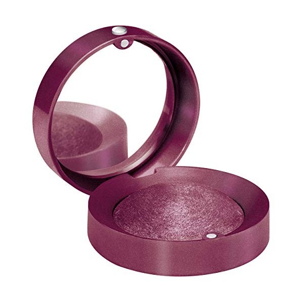 Bourjois - Ombre à paupières Petite Boîte Ronde - Facile à appliquer - Miroir intégré - Texture poudre crémeuse - 14 Berry be