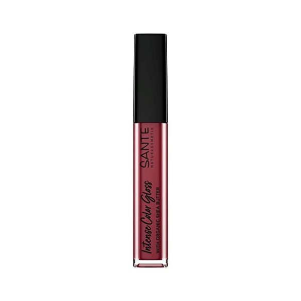 Sante Naturkosmetik Gloss à lèvres naturel avec finition brillante au beurre de karité pour des lèvres soignées Intense Color